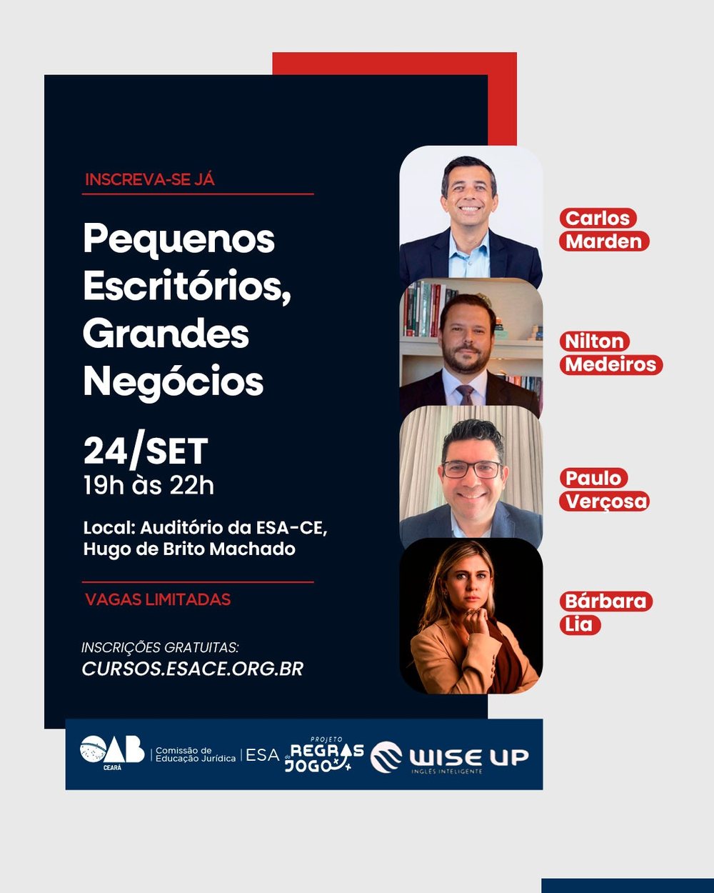 Cartaz do evento Pequenos Escritórios, Grandes Negócios